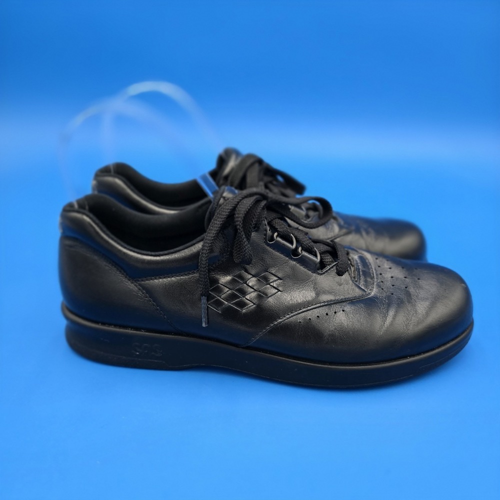 SAS Free Time Walking Shoes Women's Size 9N Tripad Comfort Leather Black EUC